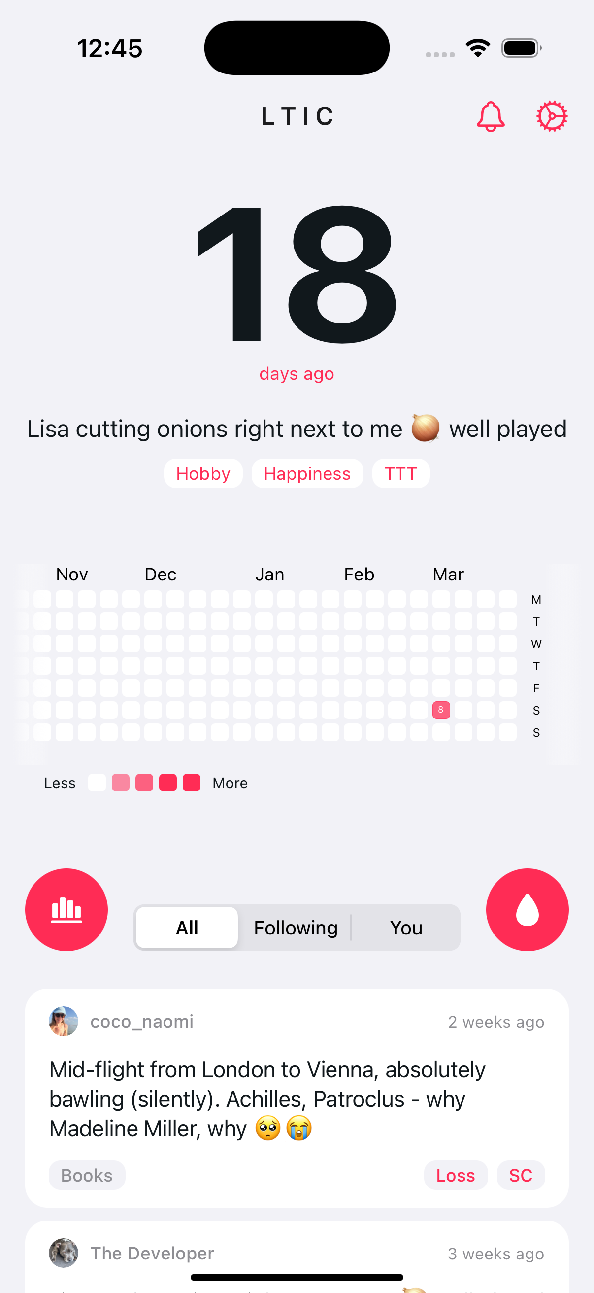 LTIC Home Screen